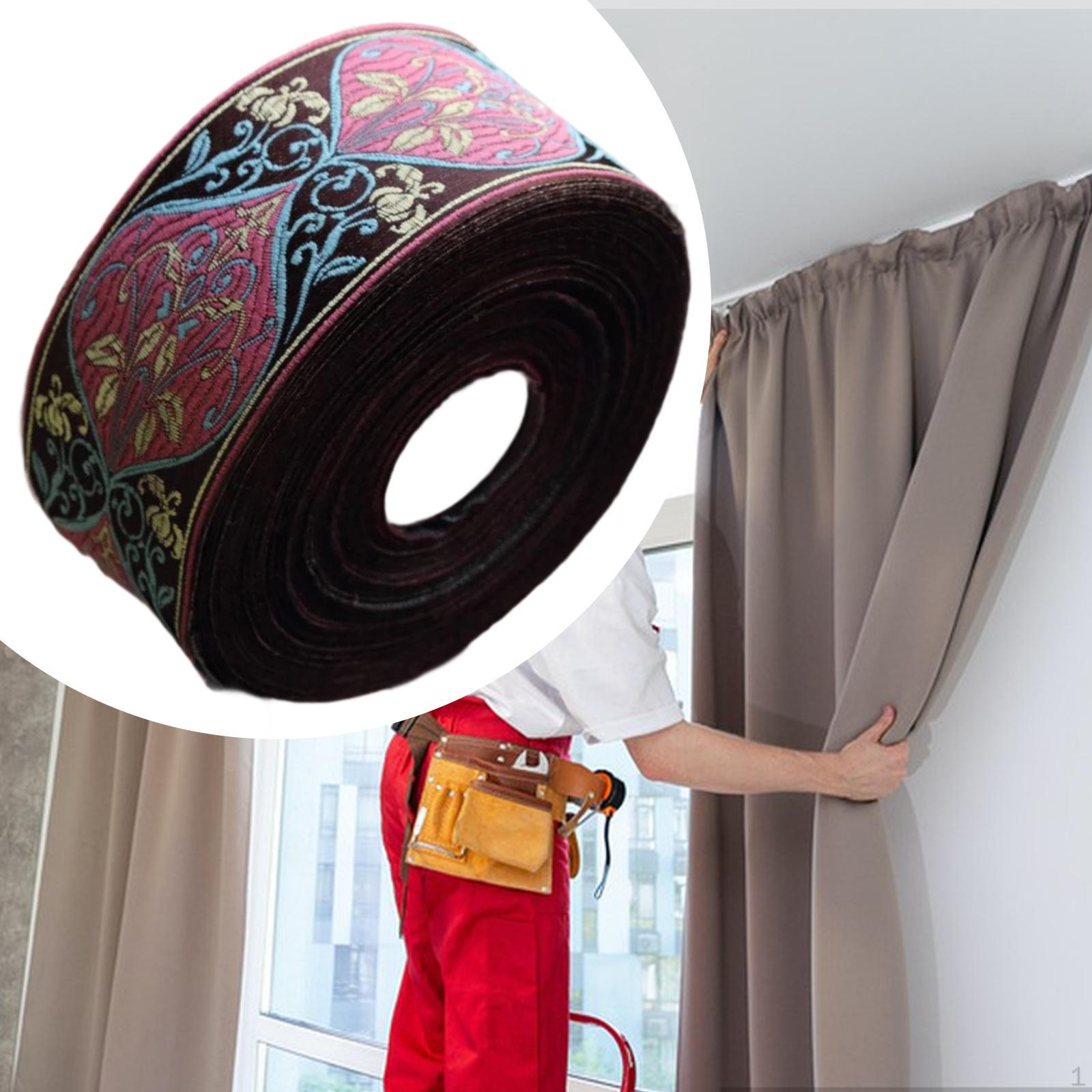 

Этническая жаккардовая лента для украшения, вышитая тканая бахрома для простыни своими руками 6cm width x 5m