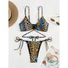 Leopard Print Bathing Suit Women Bikini Push Up Sexy Triangle Bandage Micro Bikini New Beach Vacation Lady Biquini