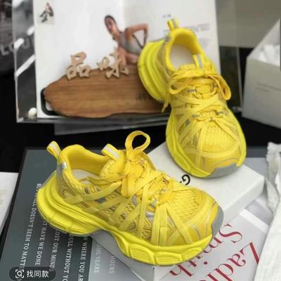 High Appearance Level Tire Thick Sole Thin Fashion All Lightweight Comfortable Non-slip Breathable Casual Women's Single Shoes