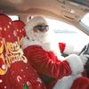 Santa Claus Car Decoration Front Seat Covers, Towel Car Seat Protector For Outdoor, Camping, Snow, Workout, Running, Seat Protector Universal Fit For