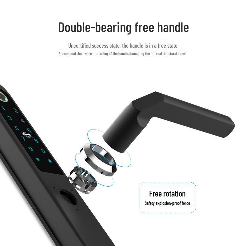 Smart Waterproof Fingerprint Lock for Narrow Frame Aluminum Alloy Doors