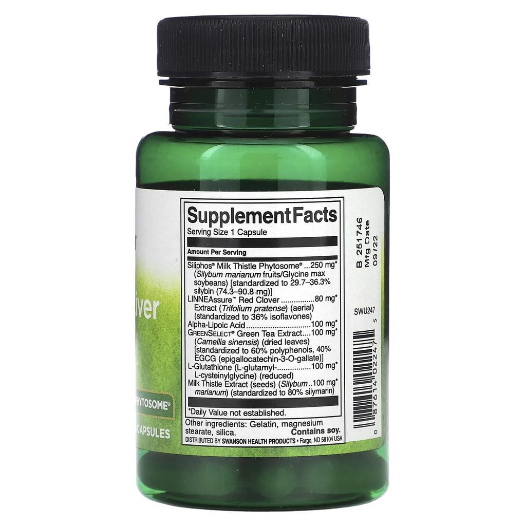 Siliphos Milk Thistle Phytosome, the Ultimate Liver Supplement, 30 Capsules