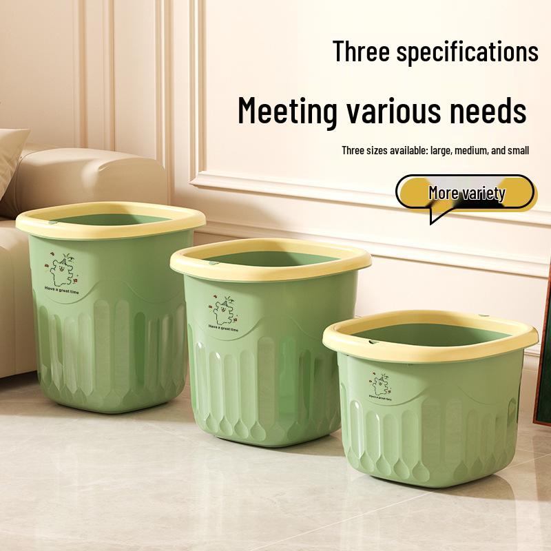 Large Capacity Trash Can for Home: Stylish Design for Living Room, Bedroom, Kitchen & Bathroom