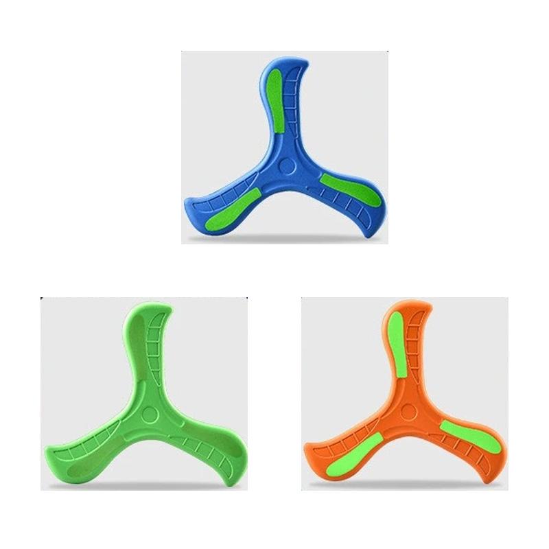 EVA 360 Degrees Returning Spinner Three-leaf Luminous Boomerang Summer Outdoor Sports Game Parent-Child Safe Competitive Toy