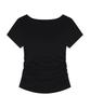 ILLIGO Layered Ribbon Tie T-Shirt Black