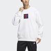 adidas Sweatshirts Unisex White Crew Neck Moderate Regular HM7450