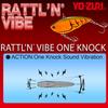 Bass Lure Rattlin Vibe One Knock Sinking 65mm Green Silver YO-ZURI Color