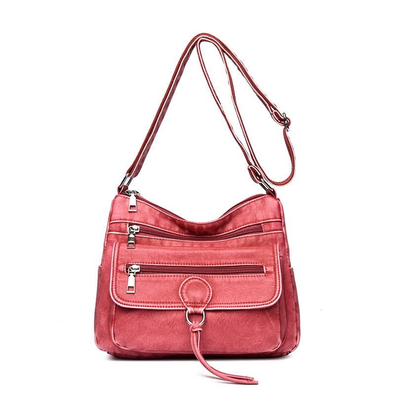 Women's Large Capacity Bag Multi-compartment Crossbody Bag Commuter Shoulder Bag