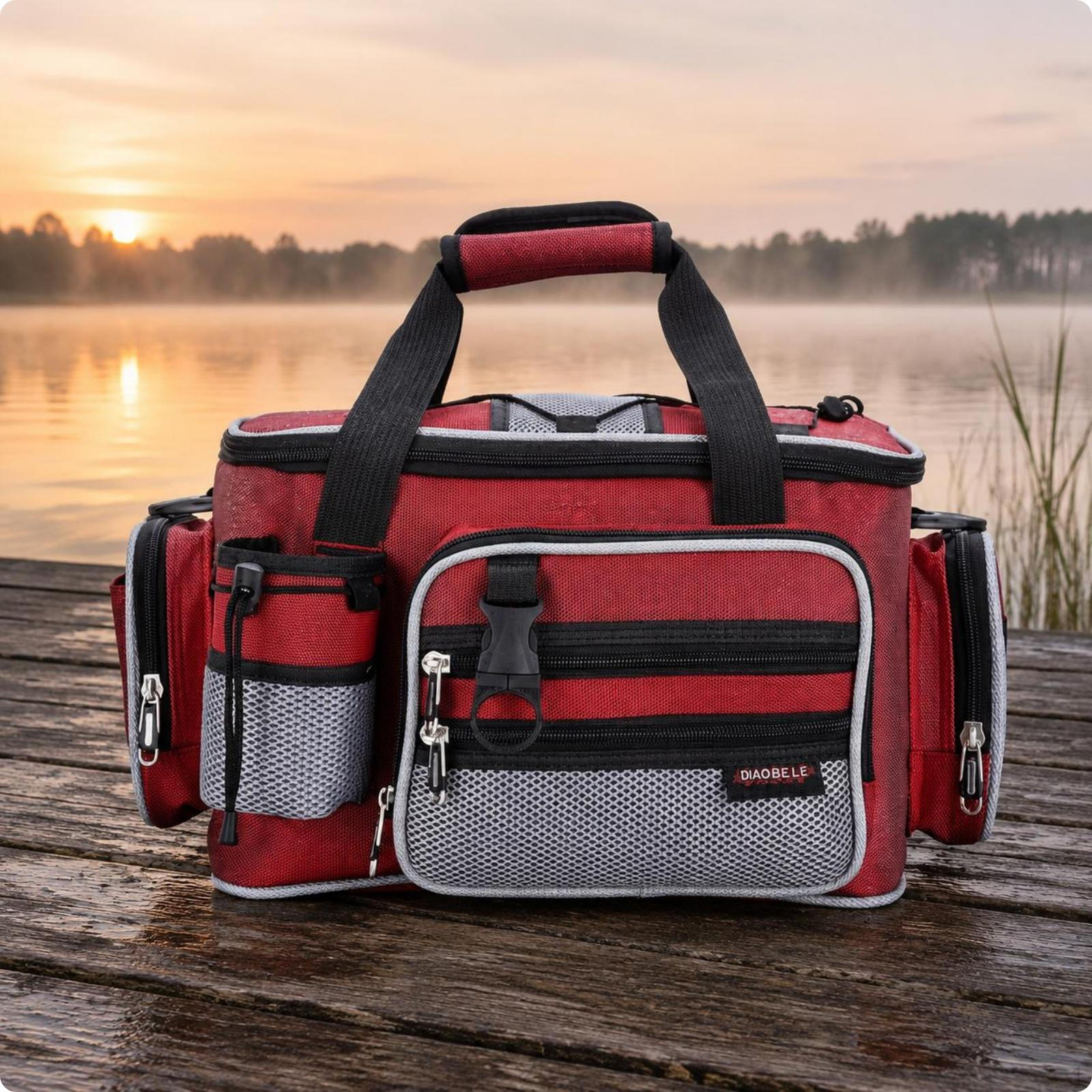 Fishing Waist Bag Multifunctional Multifunction Portable Fanny Pack for Anglers, Travel