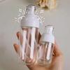 50/150ML Transparent Split Bottle Cosmetic Cream Bottles Shampoo Pump Bottle Reusable Lotion Container Travel Accessories