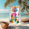 Personalized customized proof beach towel with Pocoyo pattern - soft, absorbent,quick-drying,perfect swimming,camping&bathing