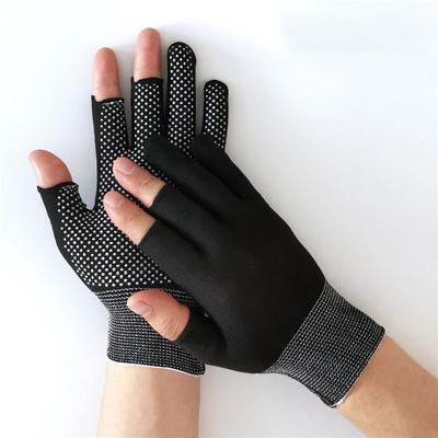 1 Pair Nylon Anti-slip Fishing Gloves Three Fingers Dispensing Cut Fishing Outdoor Sports Breathable Fishing Gloves Half Finger