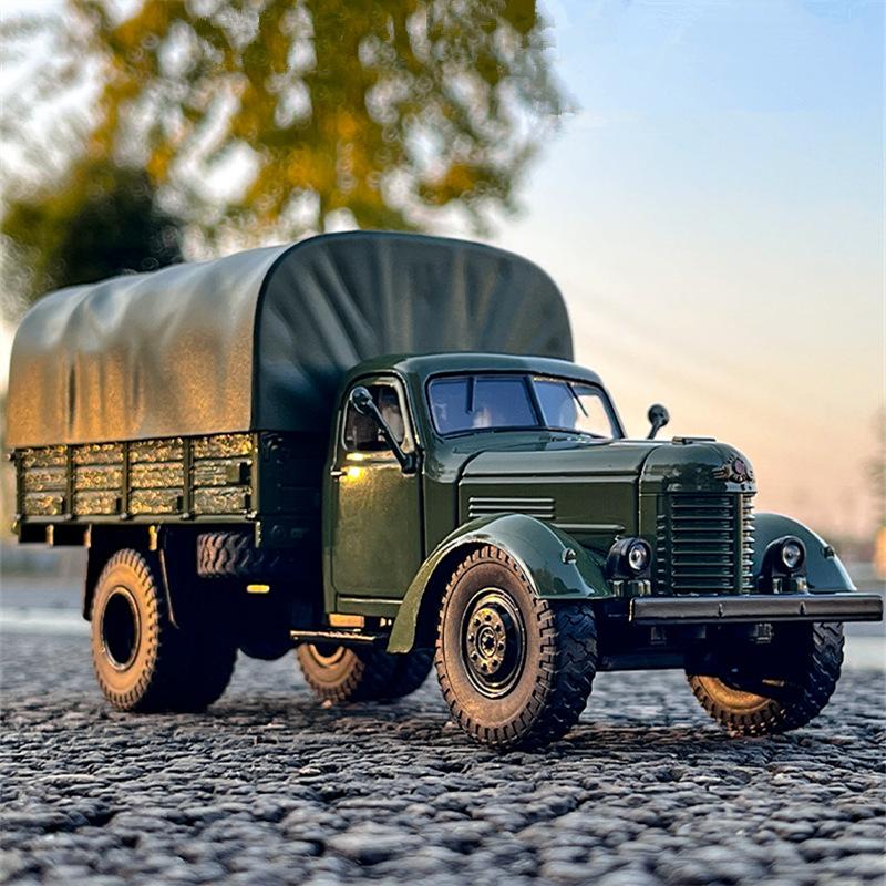 1/24 CA10 Legierung Taktischer LKW gepanzertes Fahrzeug Modell Militärisches Personaltransportfahrzeug Transportfahrzeuge Modell Ton Licht Kinder Spielzeug Geschenke