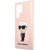 Karl Lagerfeld Klhcs23Lsnikbcp Sam S23 Ultra S918 Hardcase Pink/Różowy Silikonowy Ikonik