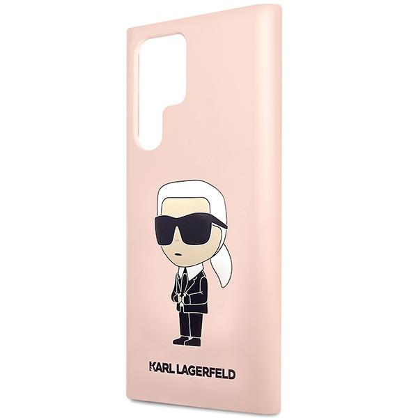 Karl Lagerfeld Klhcs23Lsnikbcp Sam S23 Ultra S918 Hardcase Pink/Różowy Silikonowy Ikonik