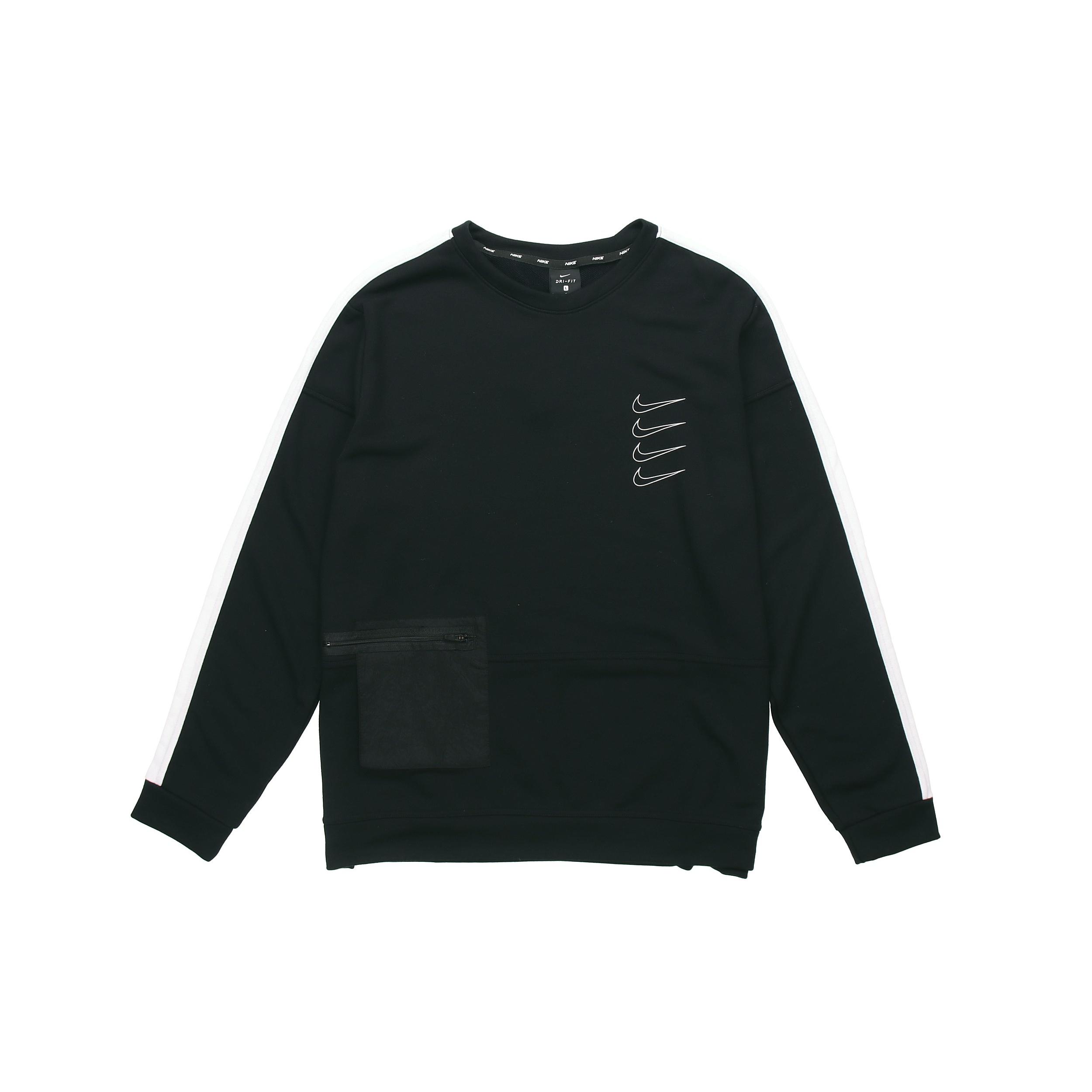Nike Dri-fit Logo Knit Quick Dry Training Pullover Black Men s CJ4624-010 XXL