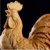 wood carving cock sculptures Models  figurines Hand-carved Cute Home Room automobile  Office  Table decoration and  accessories