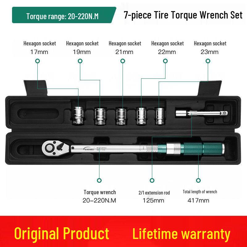 Taiwan Baodelili High Precision Adjustable Torque Wrench for Spark Plugs and Tires