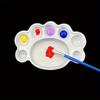 Disposable Wash-Free Watercolor Art Palette - Plastic Paint Palette with Multiple Wells & Central Mixing Area, Pre-Numbered Sections