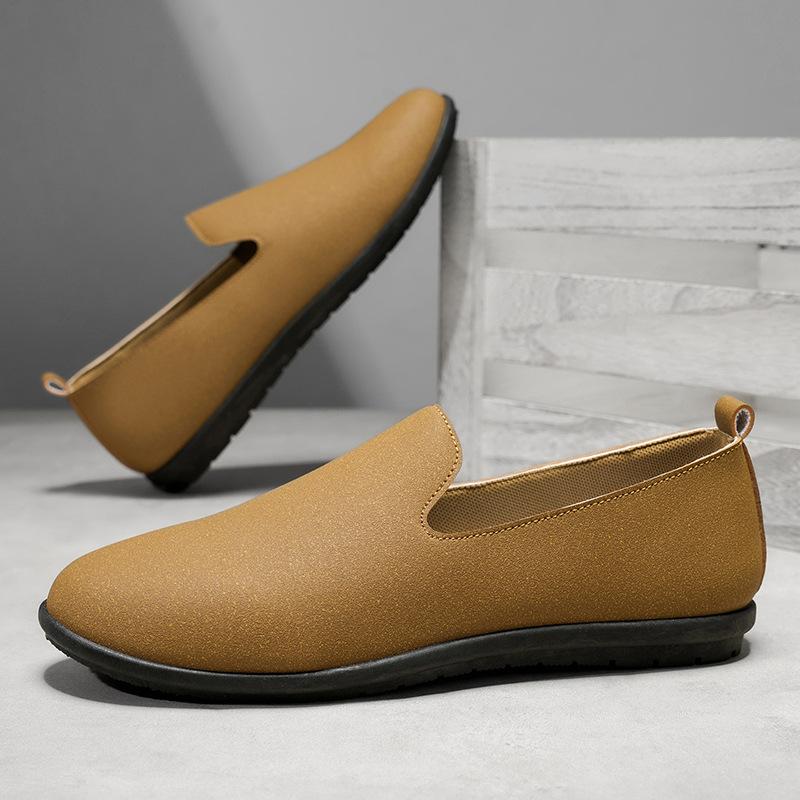 2025 autumn new men's Doudou shoes fashion breathable loafers youth men's shoes versatile British style shoes