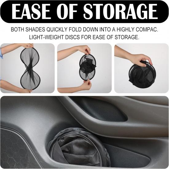 Tallew 4 Pack Car Window Shades Cling Sunshade for Sun Shade Baby Side Window Cover Automotive Window Sunshade Sun Protector Accessories Sun Shade