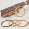 Miwayer 1 Set 6 Pieces Colorful Acoustic Guitar Strings Musical Instrument Replacement Parts for Guitars