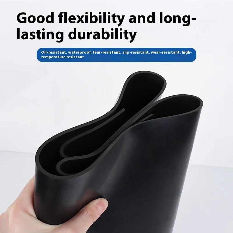 Black Rubber Pad Wear-Resistant Anti-Slip Insulation Pad Buffer Shock Absorbing Plate Industrial Rubber Leather