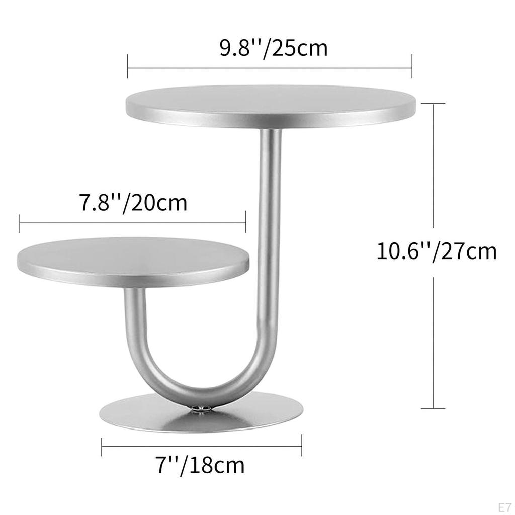 2 Tier Cake Stand Display Holder ,Serving Platter Serving Tray ,Dessert towers Round Cupcake Stands