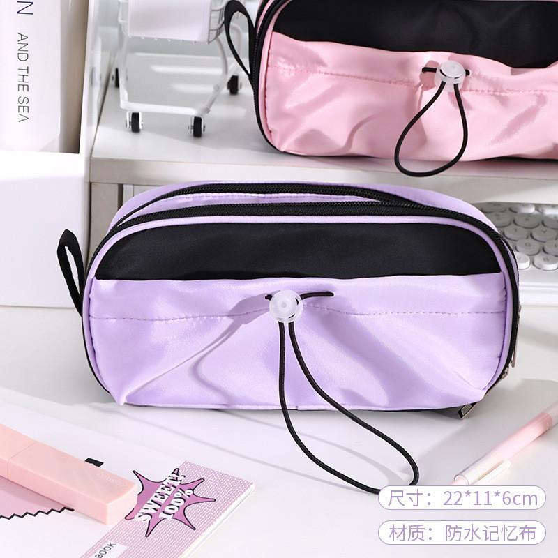 Eens Kids Pencil Bag with Zipper Pencil Pouch Aesthetic Pencil Pen Case Organizer for Schools