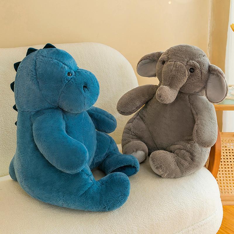 Elephant Bear Brown Cartoon Dinosaur Plush Toys Dolls Children Gifts Birthday