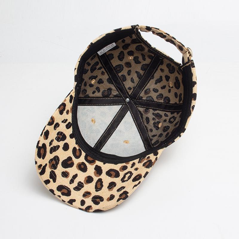Women Baseball Cap Corduroy Leopard Snapback Autumn Winter Casual Hat Fashion Vintage Men Female Caps Girls Unisex Adjustable