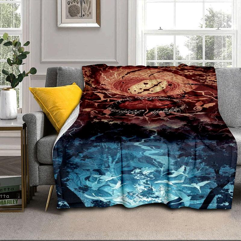 Tree Of Life Sword Symbol Blanket Flannel Blanket for bed, sofa, Camping, Hiking, Picnic Essentials, gift for family Fan gifts