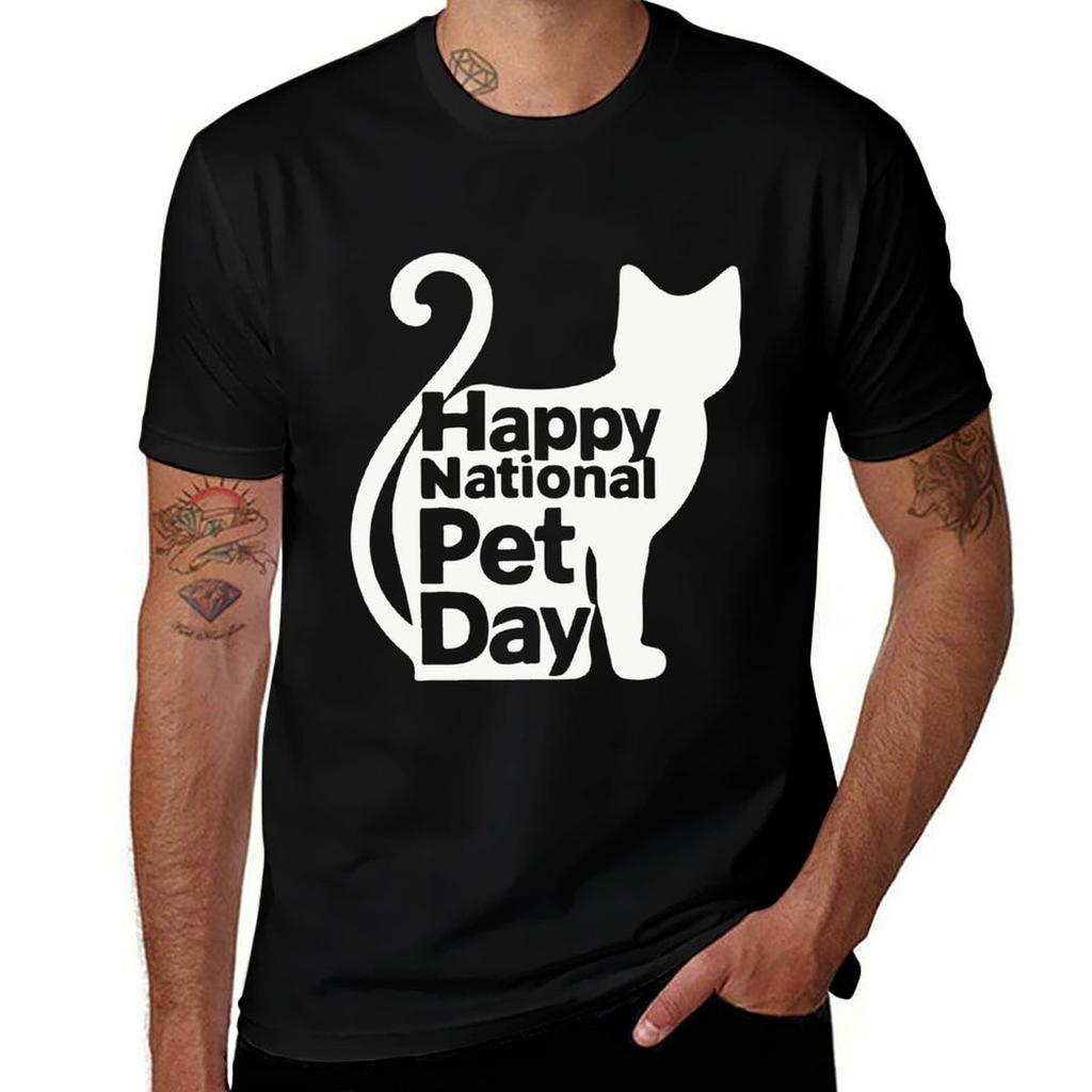 Happy National Pet Day TShirt UV Sun Protection Tee Shirt TShirt