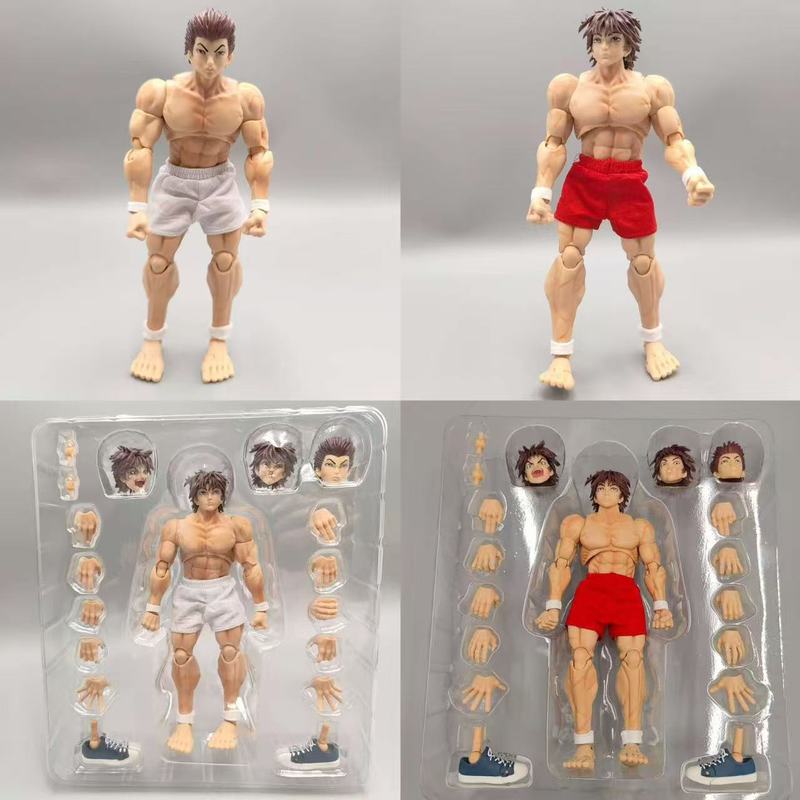 Hot 17cm Hanma Baki Figure Baki Action Figures Figurine Pvc Statue Collection Model Toy Desk Decoration Christmas Gifts