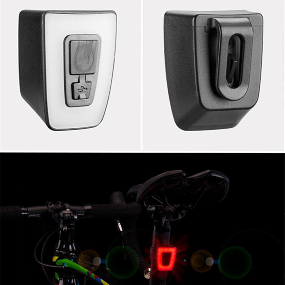 Bike Rear Light Rechargeable Waterproof Night Warn Hemlet Taillight