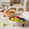 Light Luxury Fruit Plate Household Living Room Coffee Table Dried Fruit Nuts Candy Box Chinese New Year Creative Snacks Pastries Placement Plate Bowl
