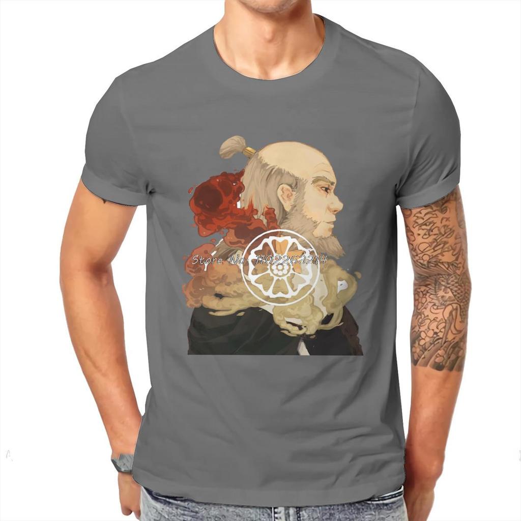 Iroh Harajuku T-Shirt Avatar Der Letzte Luftbändiger Aang Wasserstämme Erdkönigreich Kreative Streetwear Freizeit Geschenk Kleidung T-Shirts