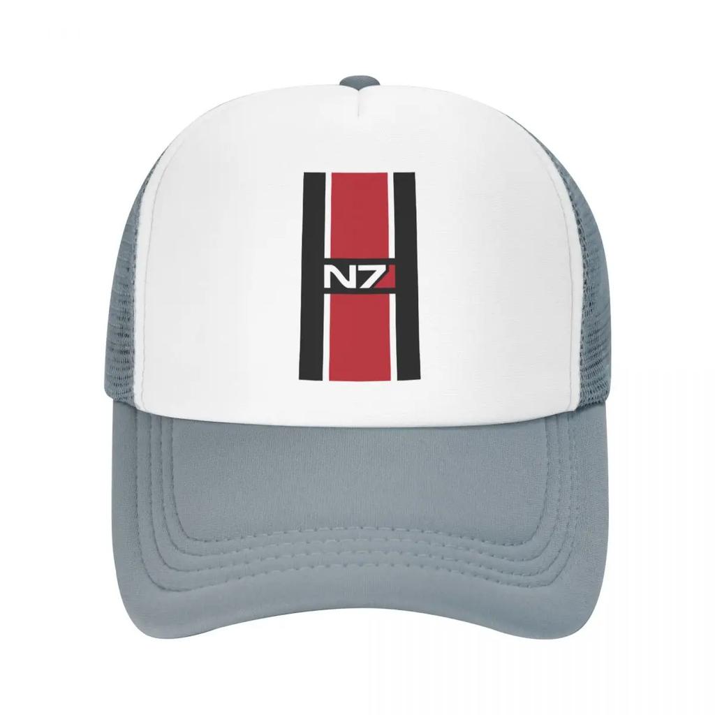 Custom Punk Mass Effect N Baseball Cap for Women Unisex Adjustable Video Game Trucker Hat Sun Protection Snapback Hats