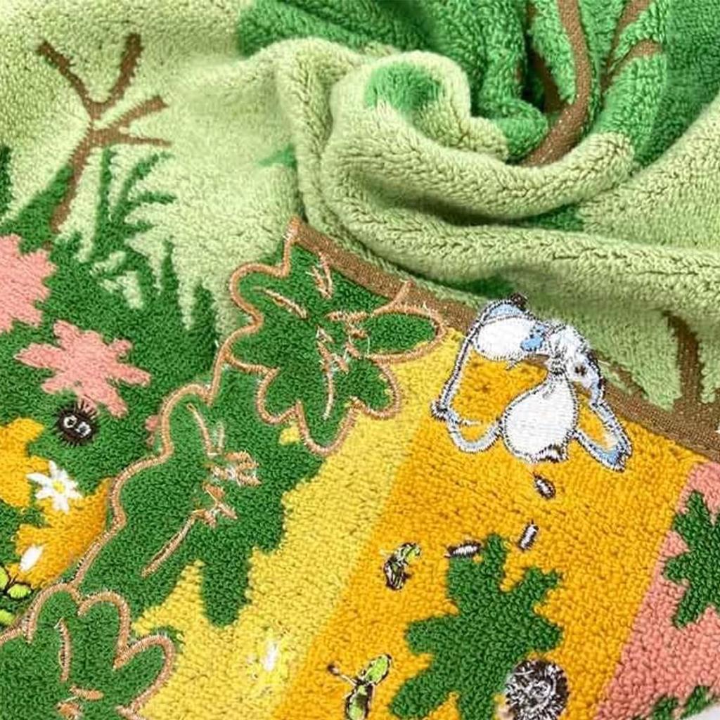 Marushin Ghibli Bath My Neighbor Bath Character Under the Camphor 1005051500 Towel, Totoro, Large, 100% Cotton, Merchandise, Gift, Birthday, Mother's