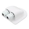 Cable Entry Gland Box IP68 Waterproof Weather Resistant Dual Cable Entry Housing for RV Roof Boat Yacht White