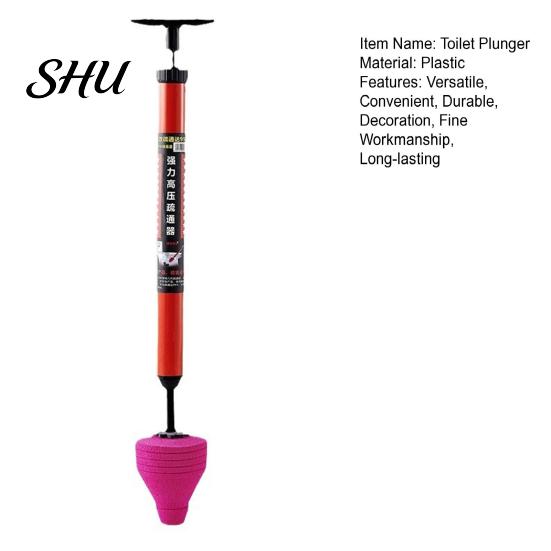 Efficient Toilet Unclogger Plunger High Pressure Kit Flexible Drain Clog Remover Tool for Bathroom Kitchen Curved Pipe Cleaner