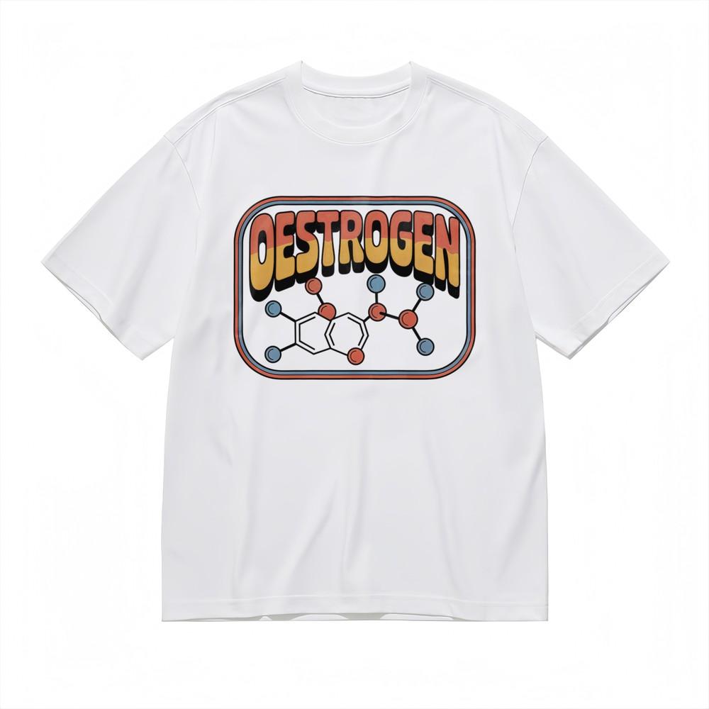 

Men s T-Shirt With Sci-Fi Hormone Graphic Unisex White 100% Cotton Tops Summer M