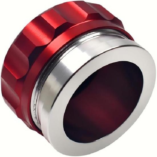1.5 Inch Weld Gas Cap Universal Aluminum Alloy Fuel Cap with Weld On red