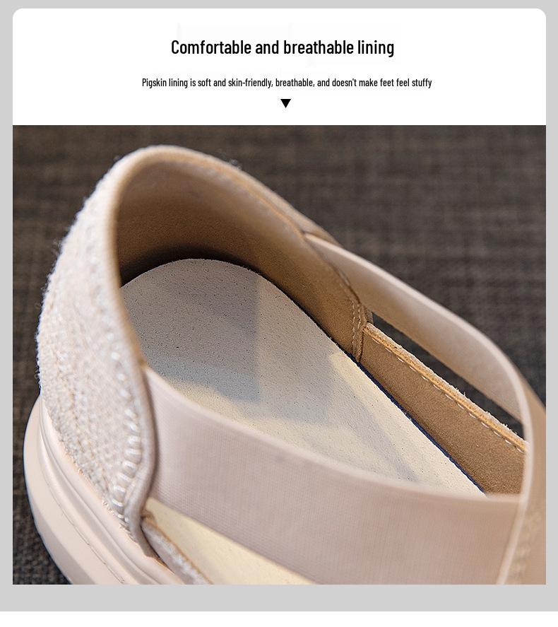 2024 Léto Skrytý podpatek Klínek Platforma Dámské Ležérní Nízké Top Prolamované Sandály