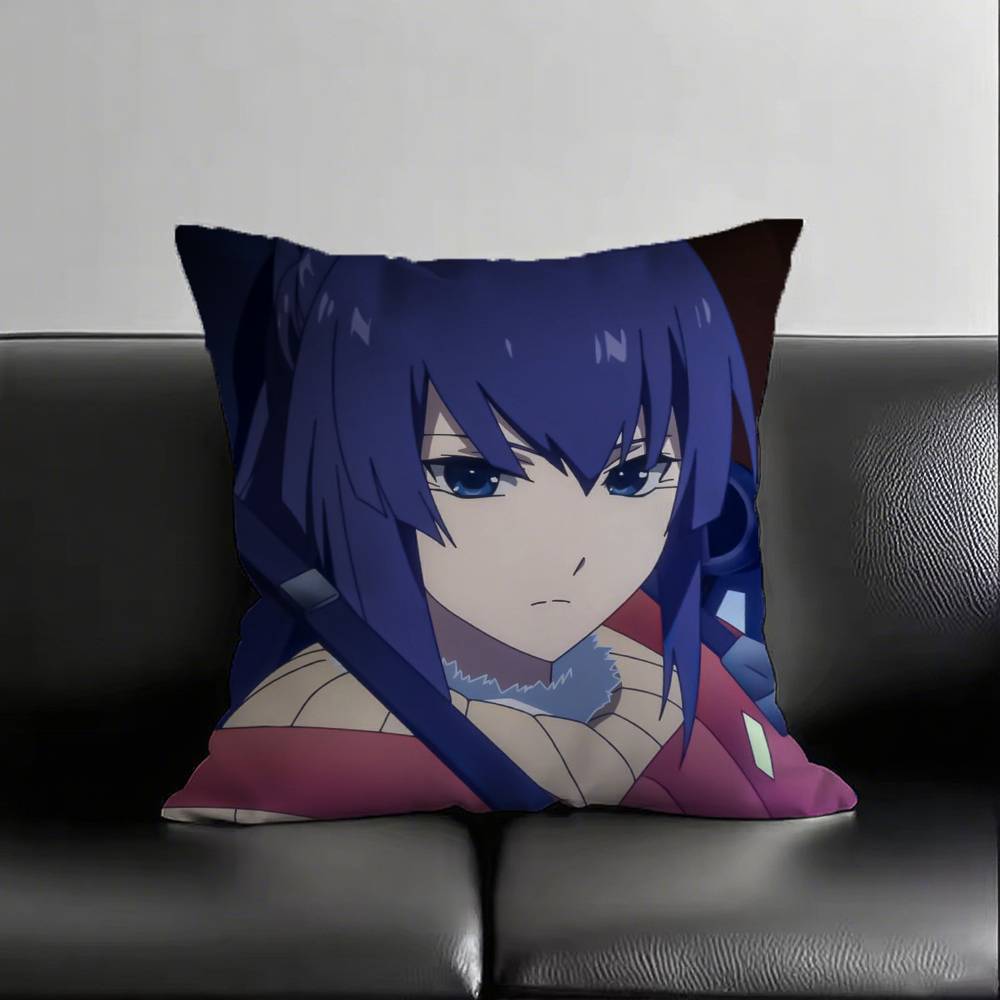 Classic Muv-Luv Alternative Anime LOVE Game CUTE Pillow Case Fashion Square Pillowcase Bedroom Sofa Room Ins Decoration Leisure