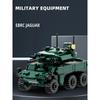 381PCS Modern Military Model Construction Toys Rocket Launcher Armored Vehicle Army EBRC Jaguar Building Blocks For Kids
