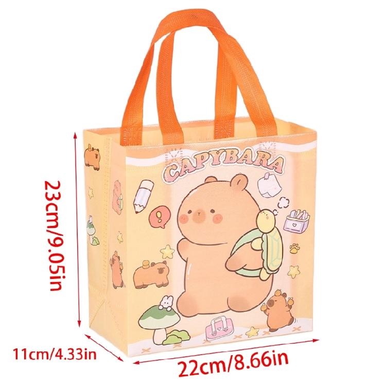 Cartoon Handheld Bags with Handle Nonwoven Fabric Bags 9x9x4Inch For Kids Birthday Wedding Bridal Showers Craft Wrapping