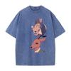 Hot Anime BEASTARS Legoshi Rouis Abbigliamento Uomo Donna T-shirt Casual Cotone Lavato T-shirt Retro Oversize T-shirt Harajuku