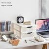 Transparent Drawer-Style Desktop Storage Box for Household Items and Cosmetics