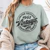Vintage 1962 Birthday Shirt: Limited Edition Comfort Colors Tee